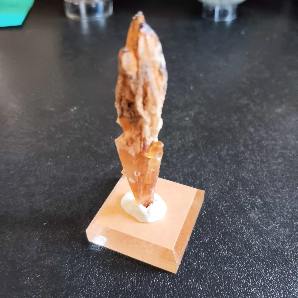 Rootbeer Calcite Specimen with Stand